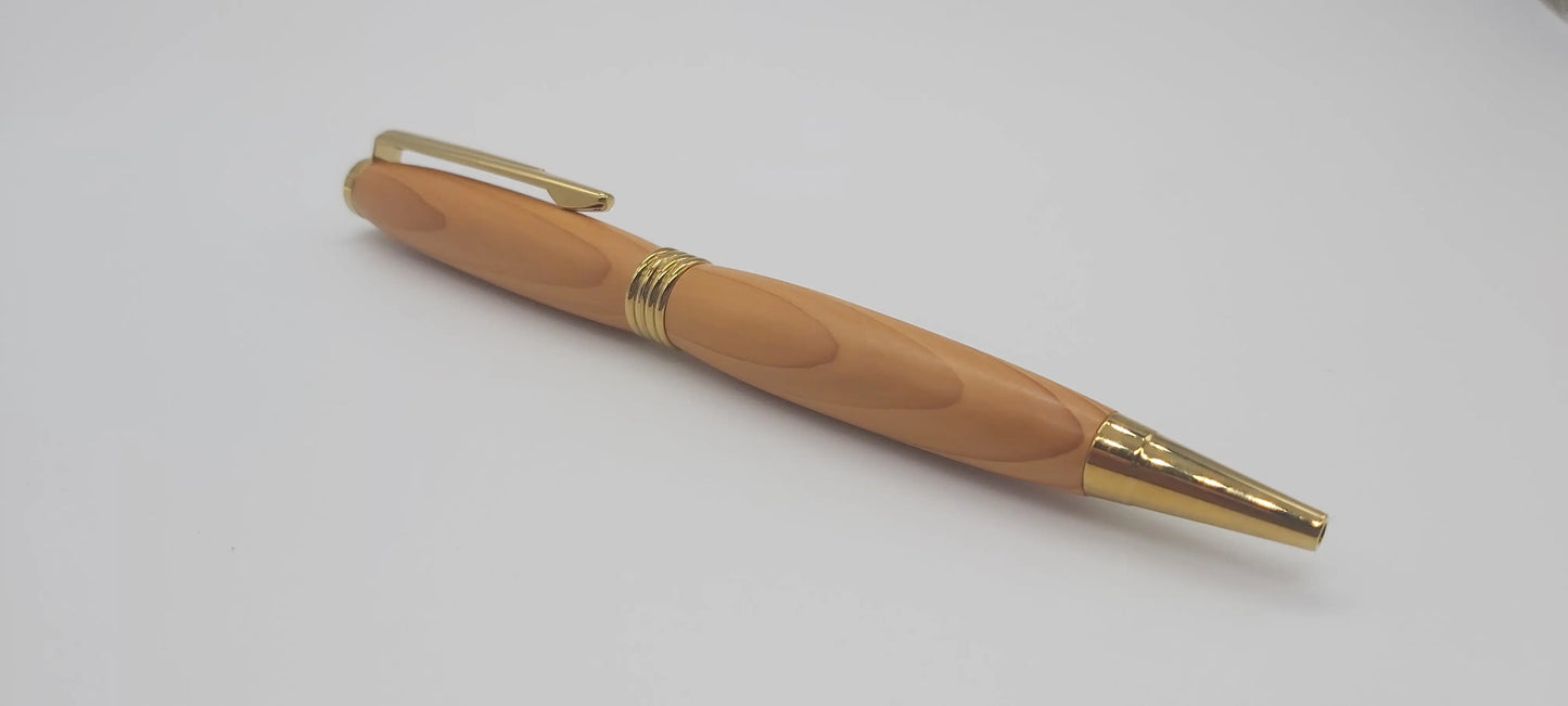 Dartmoor Elm ballpoint pen - Gold DevonPens
