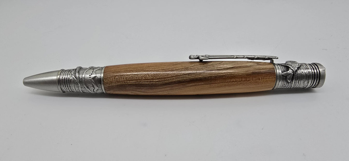 Exeter University Yew - fly fishing ballpoint pen