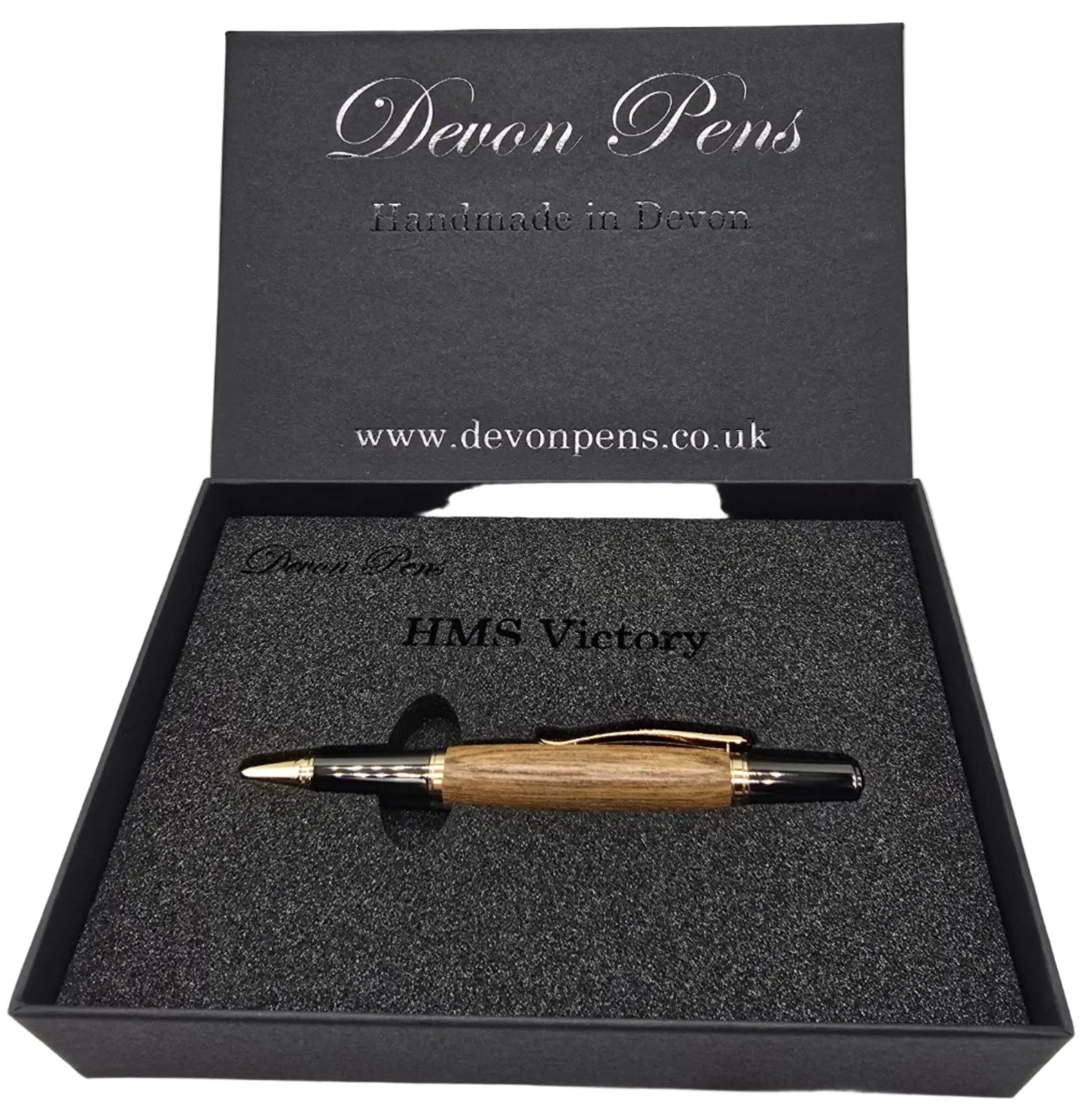 HMS Victory Teak Ballpoint pen - Gold/Gunmetal
