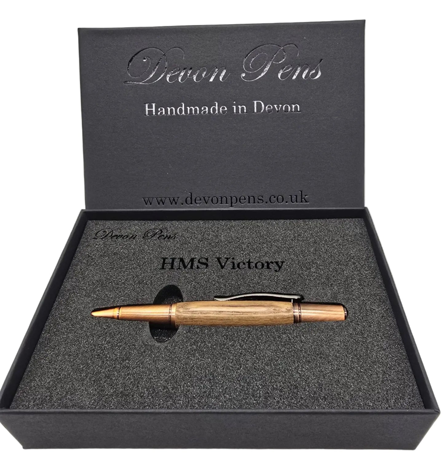 HMS Victory Teak Ballpoint pen - Copper