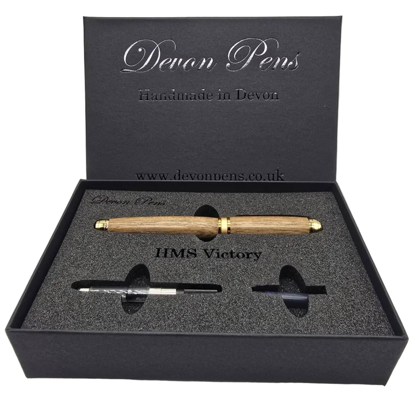 HMS Victory Teak Fountain pen - Gold