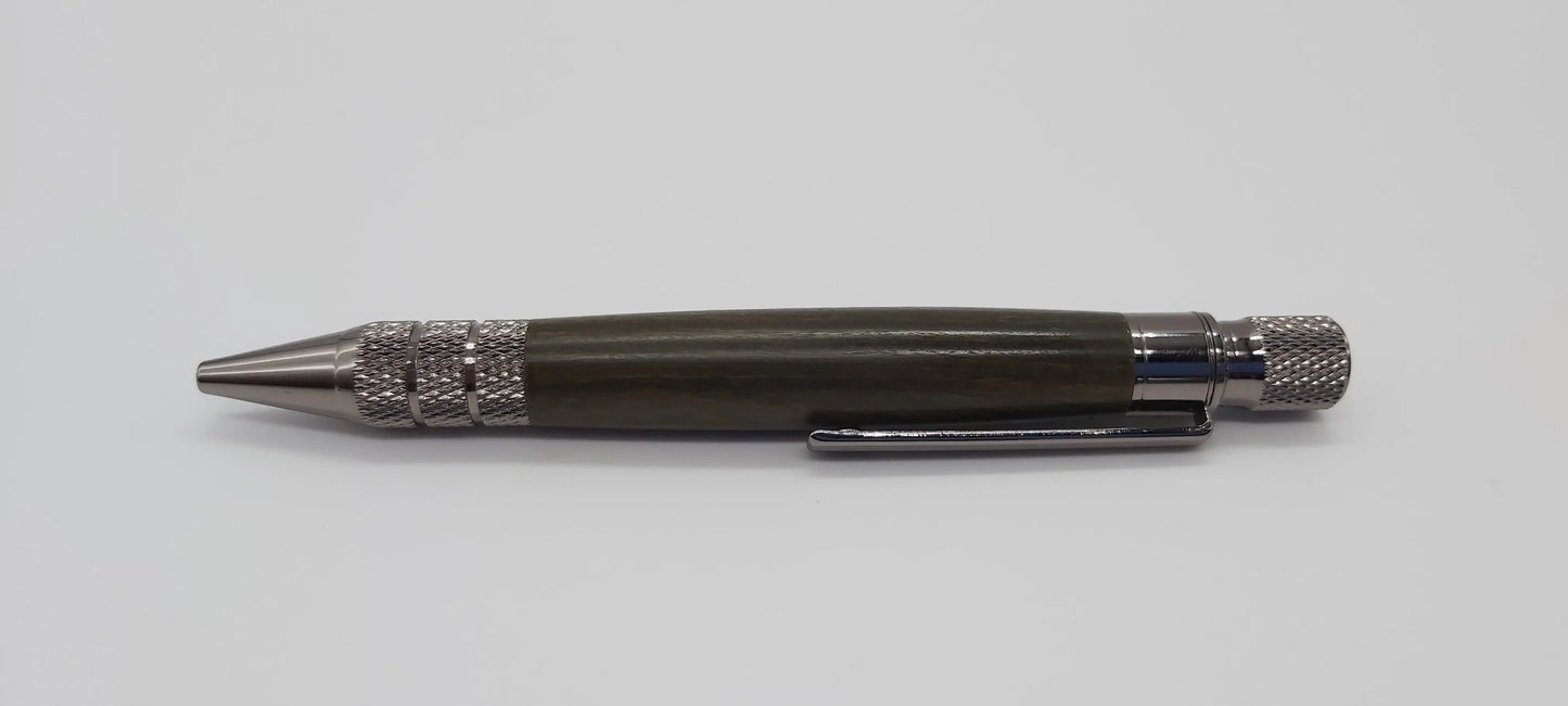 Ballpoint pen handmade in Lignum Vitae DevonPens