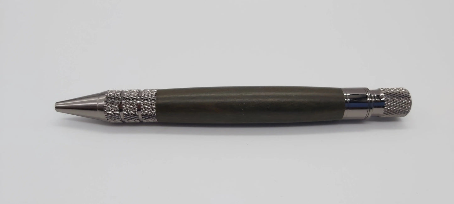 Ballpoint pen handmade in Lignum Vitae DevonPens