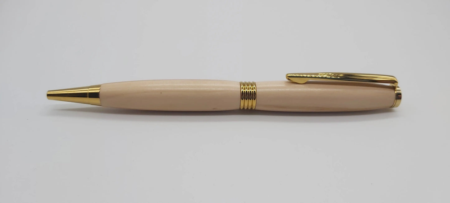 Ballpoint pen in Apple wood from Saltram House Plymouth DevonPens