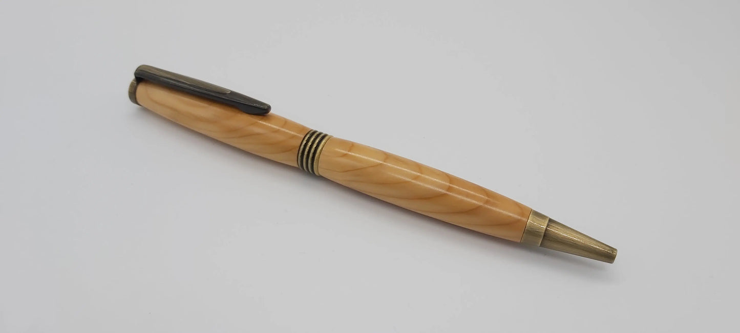Ballpoint pen in Yew from Thomas Hardy's House Max gate DevonPens