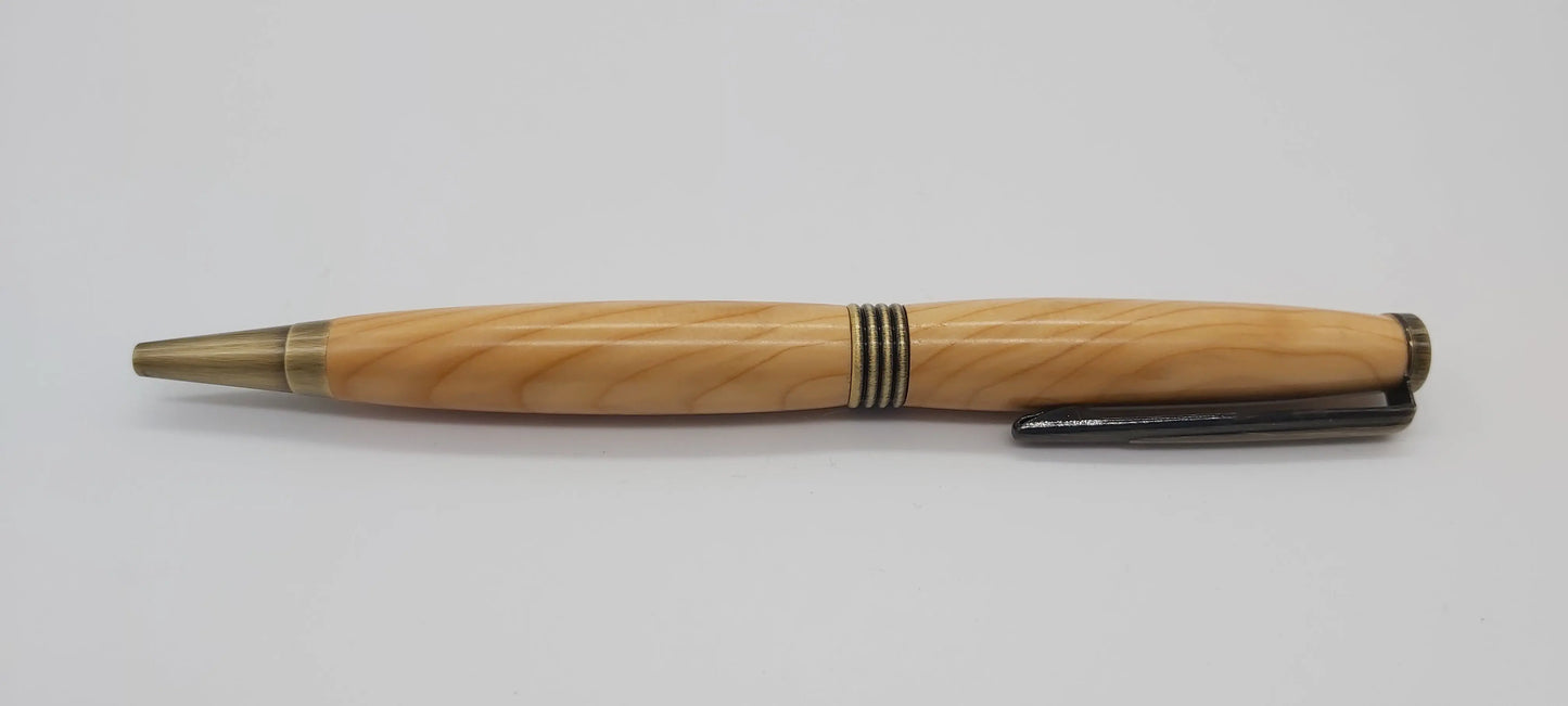 Ballpoint pen in Yew from Thomas Hardy's House Max gate DevonPens