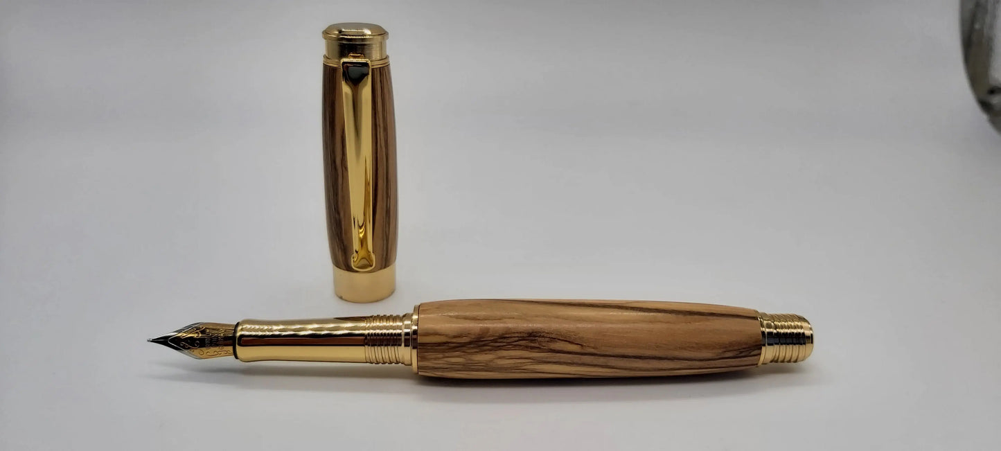 Bethlehem Olive wood Fountain pen DevonPens