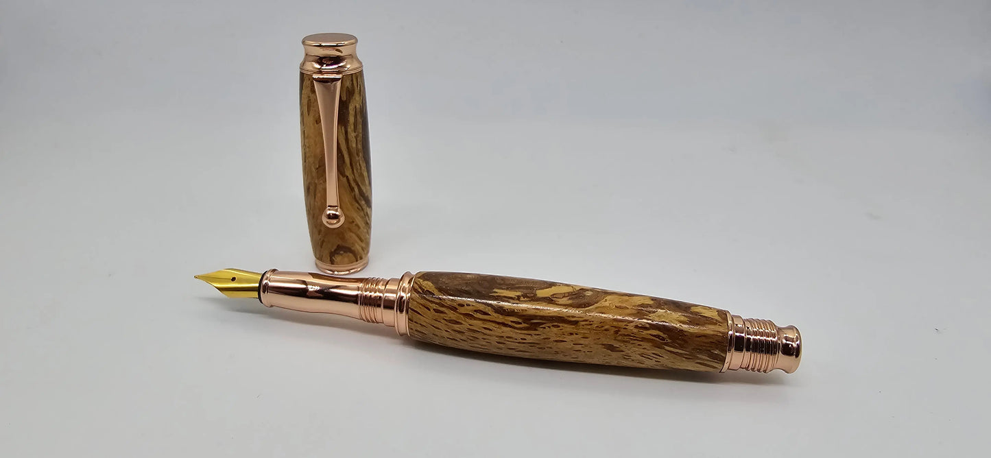 Killerton House - Cork Oak Fountain pen - Rose gold