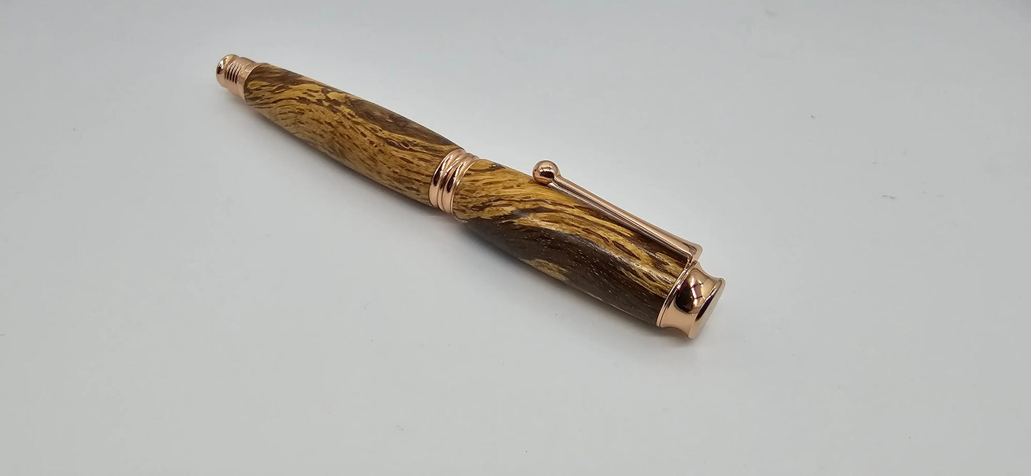 Killerton House - Cork Oak Fountain pen - Rose gold