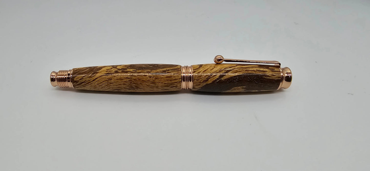 Killerton House - Cork Oak Fountain pen - Rose gold