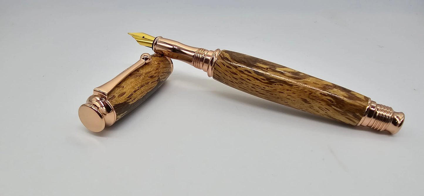 Killerton House - Cork Oak Fountain pen - Rose gold