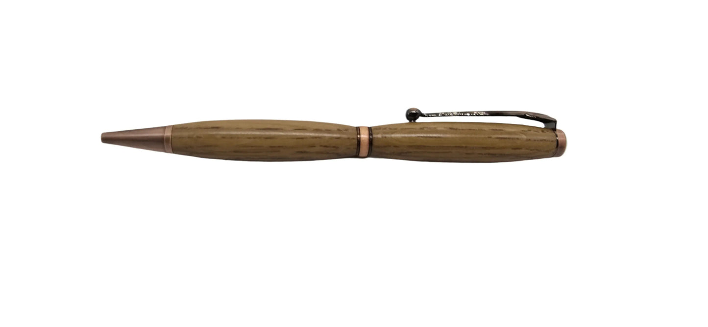 Red wine cask oak ballpoint pen