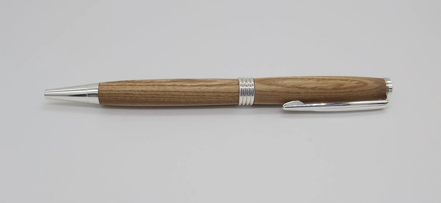 Ballpoint pen in Indian Bean tree from Buckland Abbey DevonPens