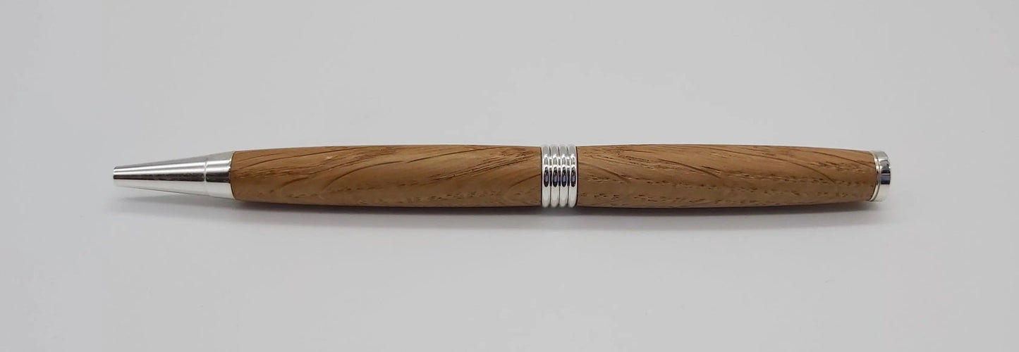 Ballpoint pen in Oak from Saltram House Plymouth DevonPens