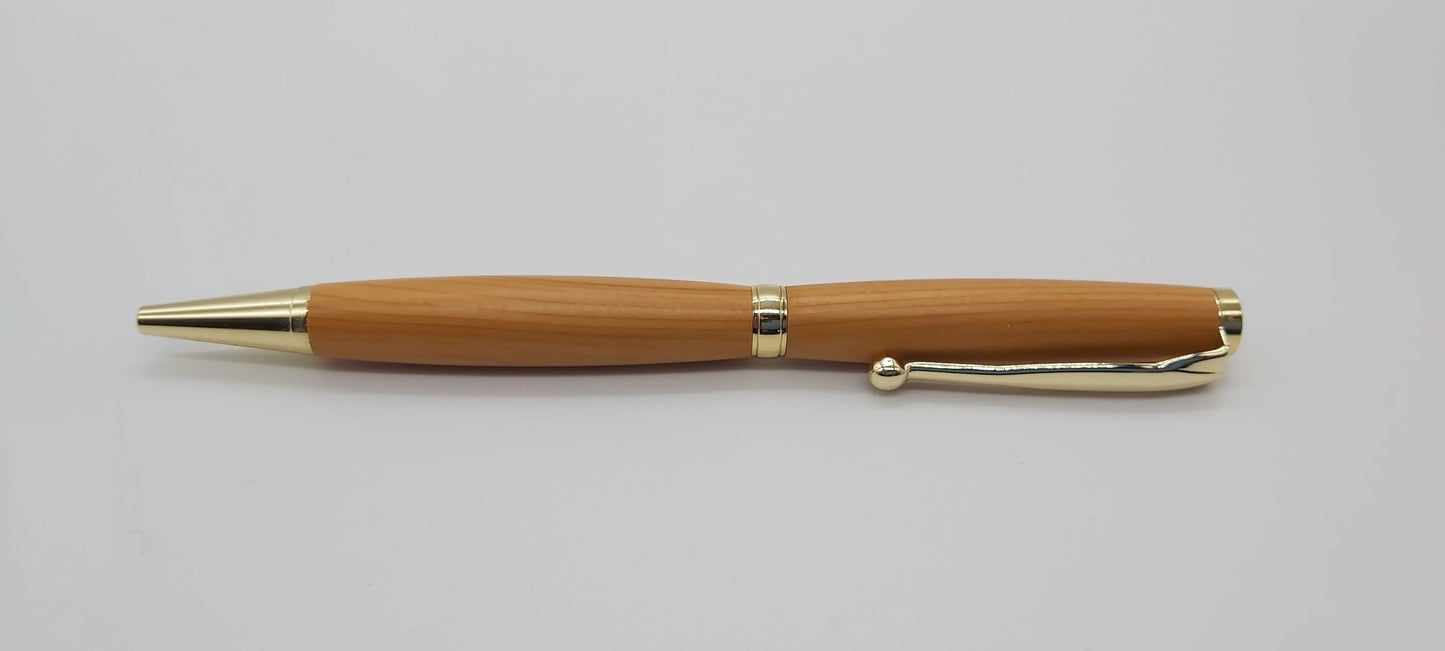 Ballpoint pen in Yew from Saltram House Plymouth DevonPens