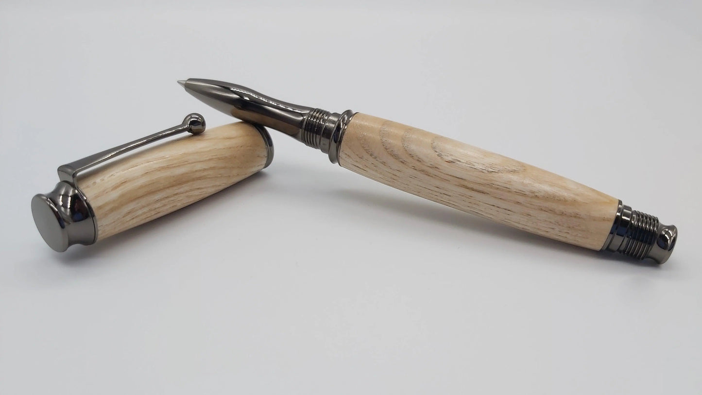 Cotehele House Ash - Rollerball pen. DevonPens