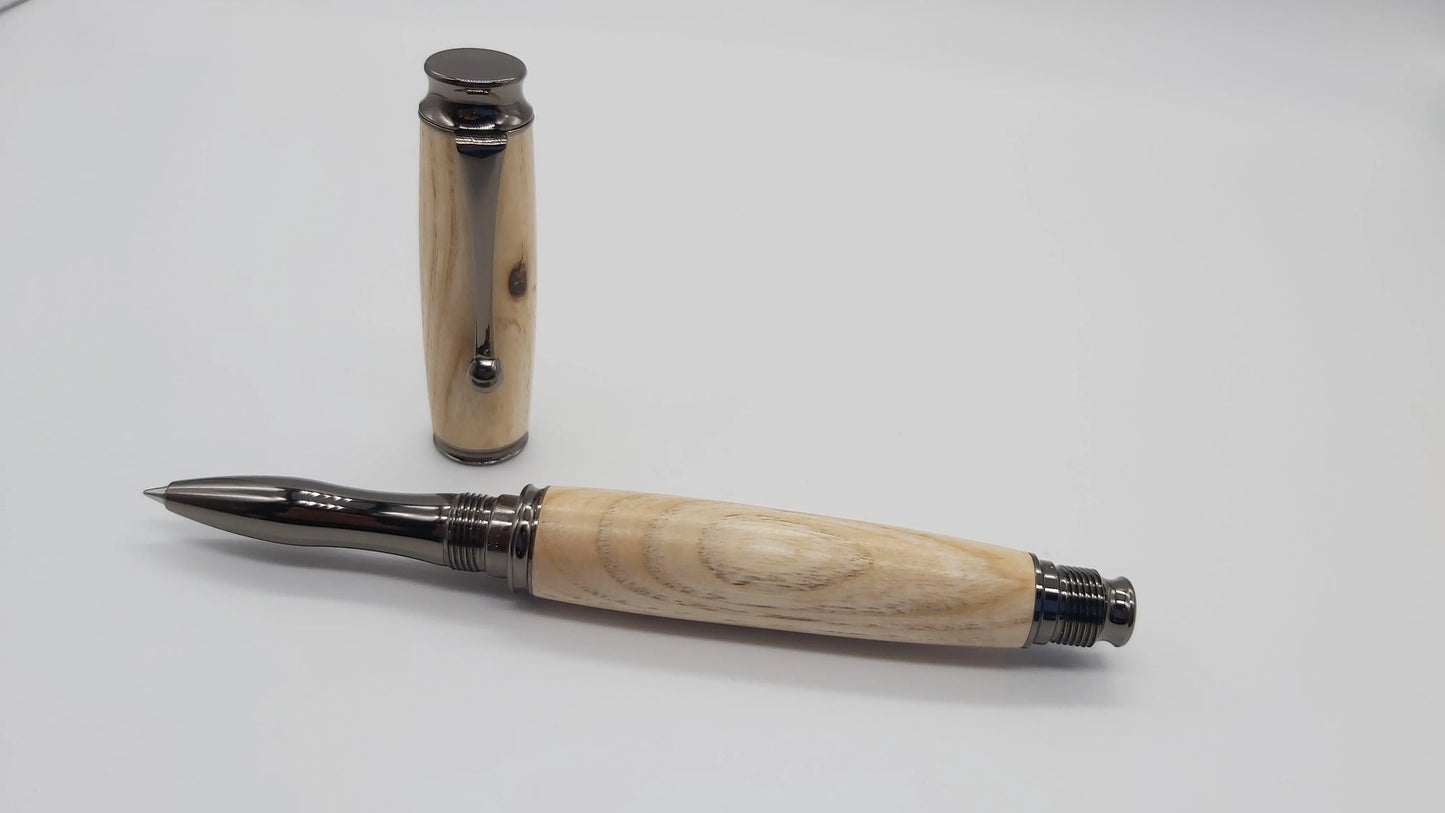 Cotehele House Ash - Rollerball pen. DevonPens