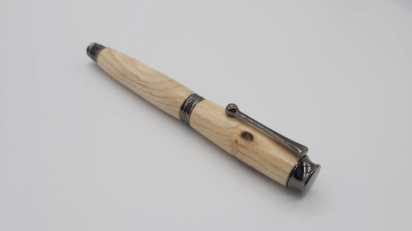 Cotehele House Ash - Rollerball pen. DevonPens