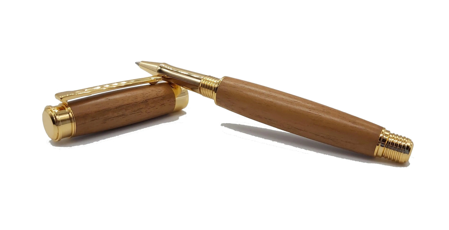 HMS Cornwall Teak rollerball pen DevonPens