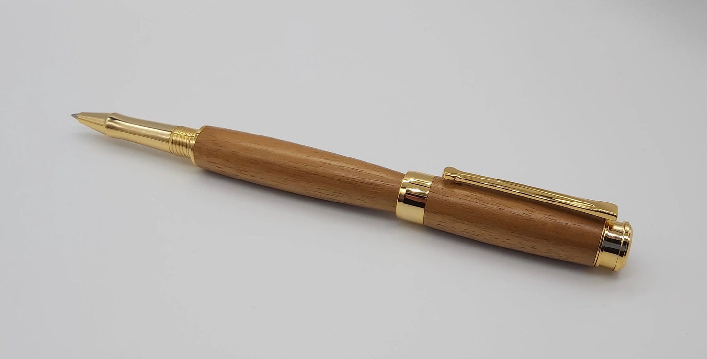 HMS Cornwall Teak rollerball pen DevonPens