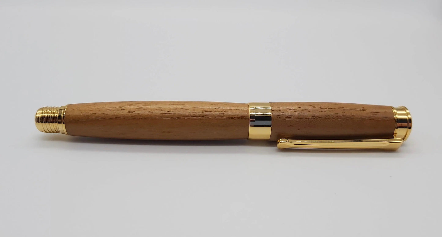 HMS Cornwall Teak rollerball pen DevonPens