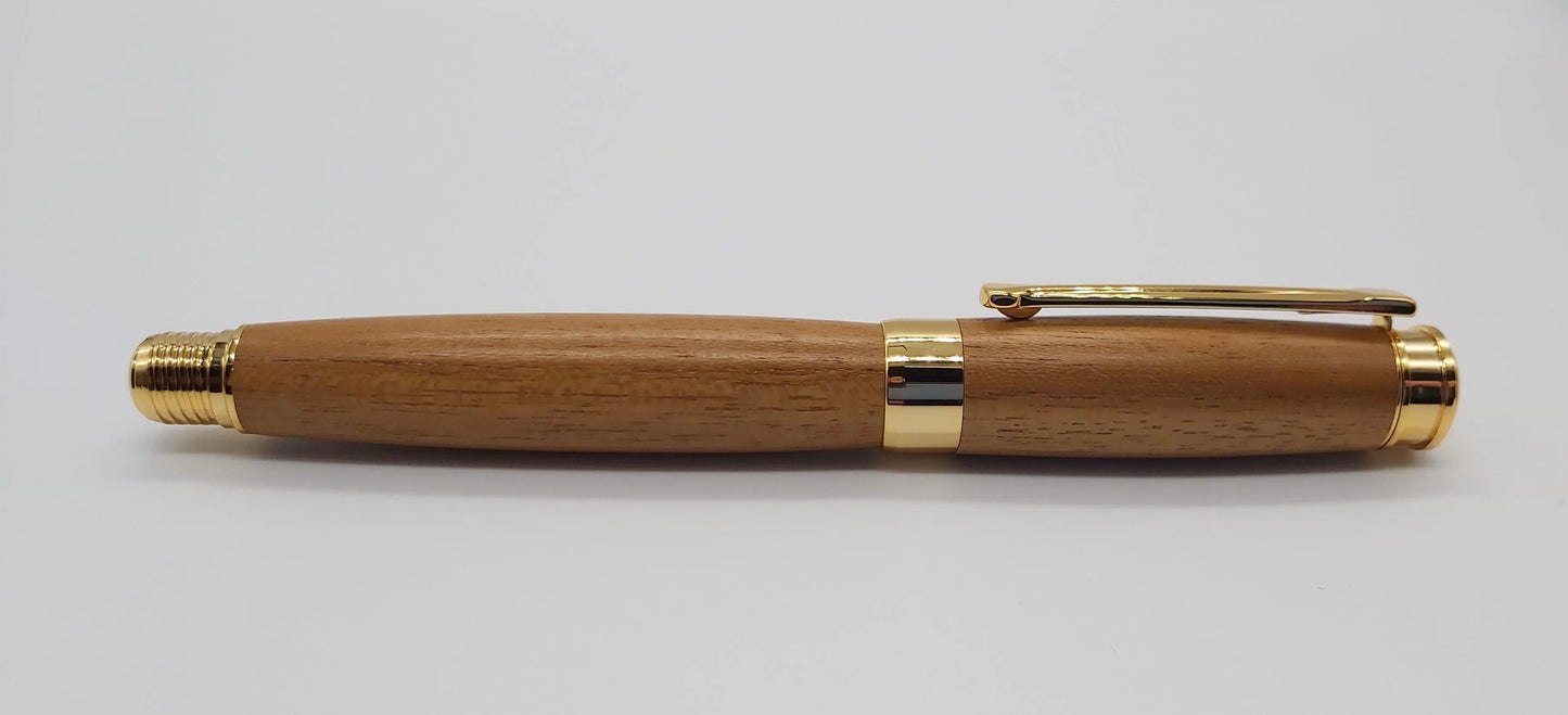 HMS Cornwall Teak rollerball pen DevonPens