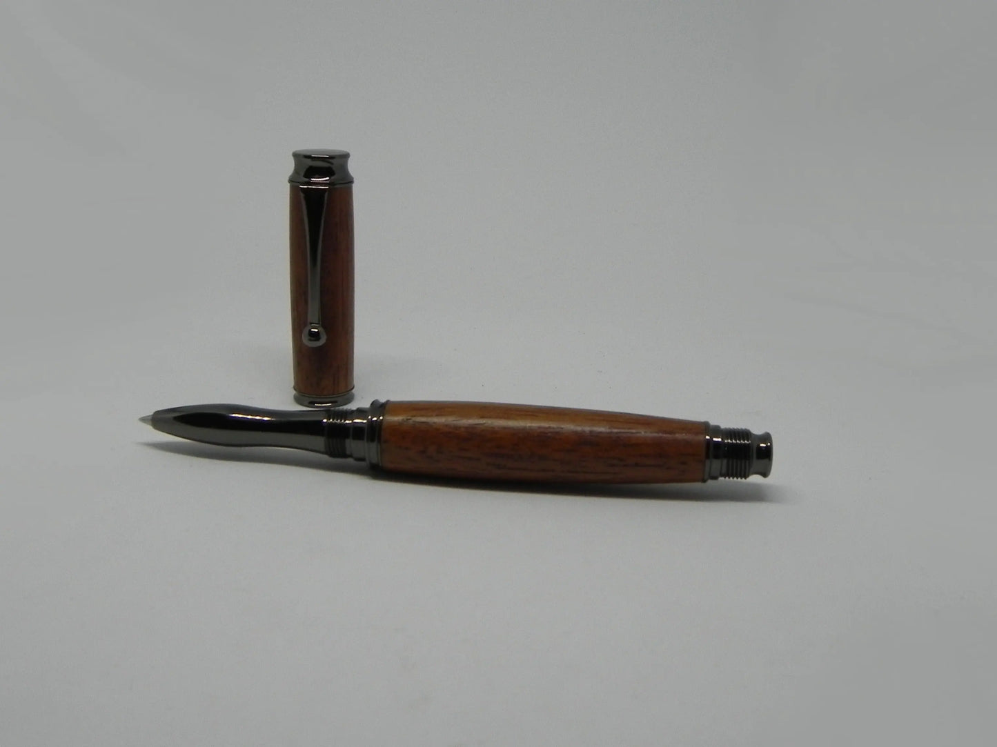 Rollerball pen in African Mahogany from W2180 Railway carriage DevonPens