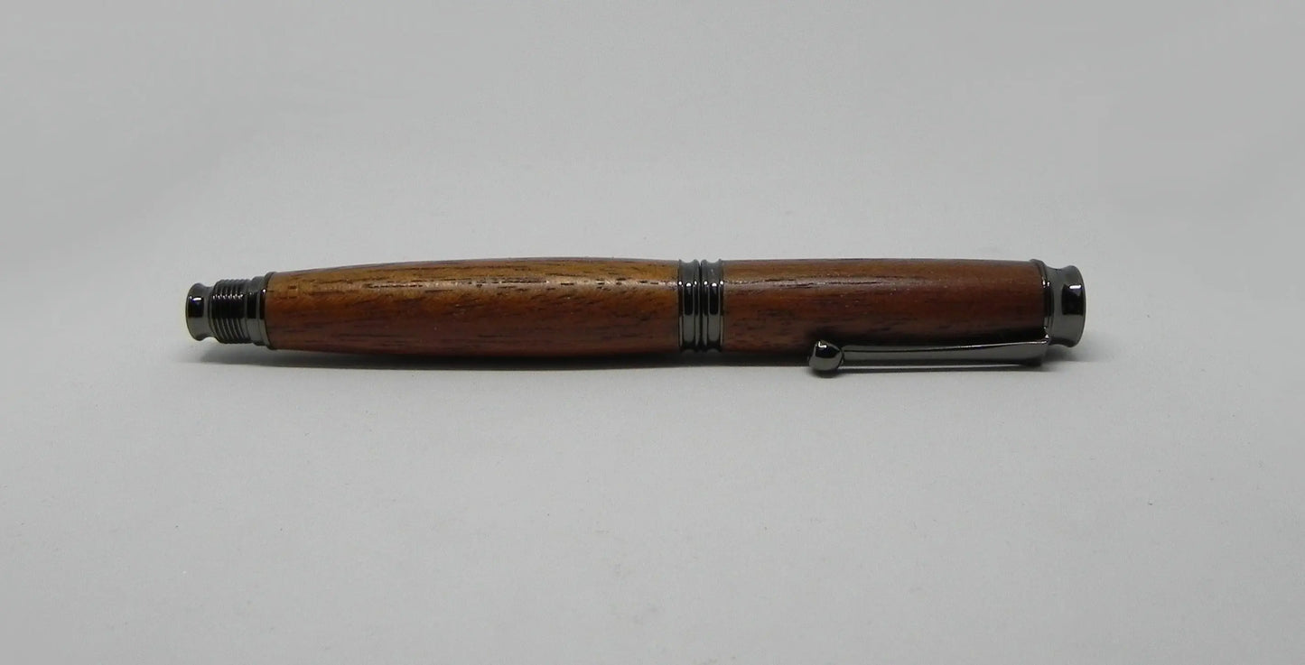 Rollerball pen in African Mahogany from W2180 Railway carriage DevonPens