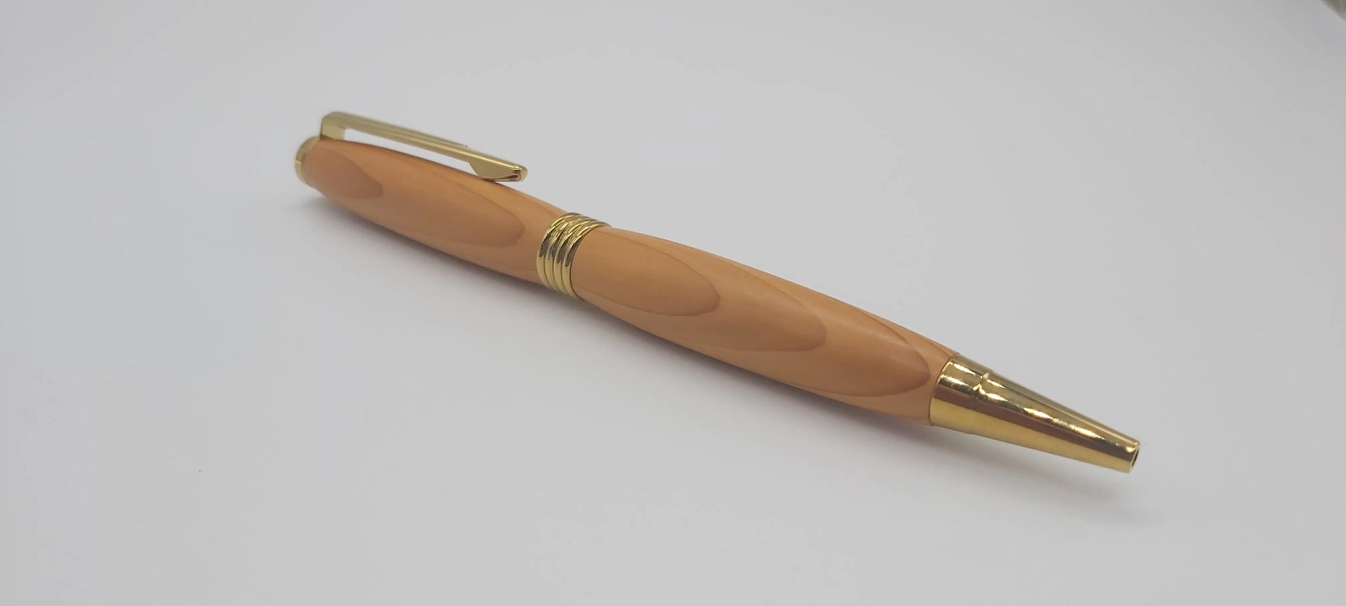 Dartmoor Elm ballpoint pen - Gold DevonPens