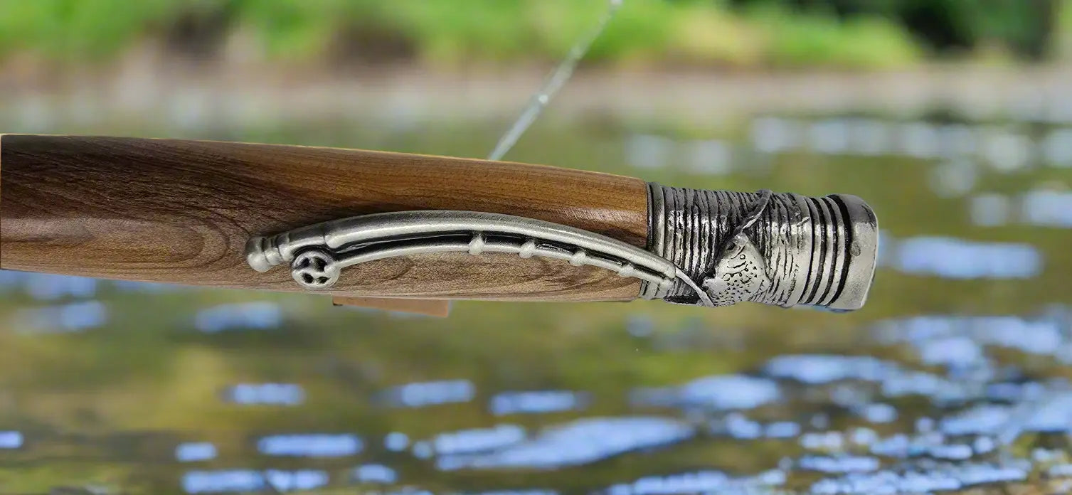 Exeter University Yew - fly fishing ballpoint pen 