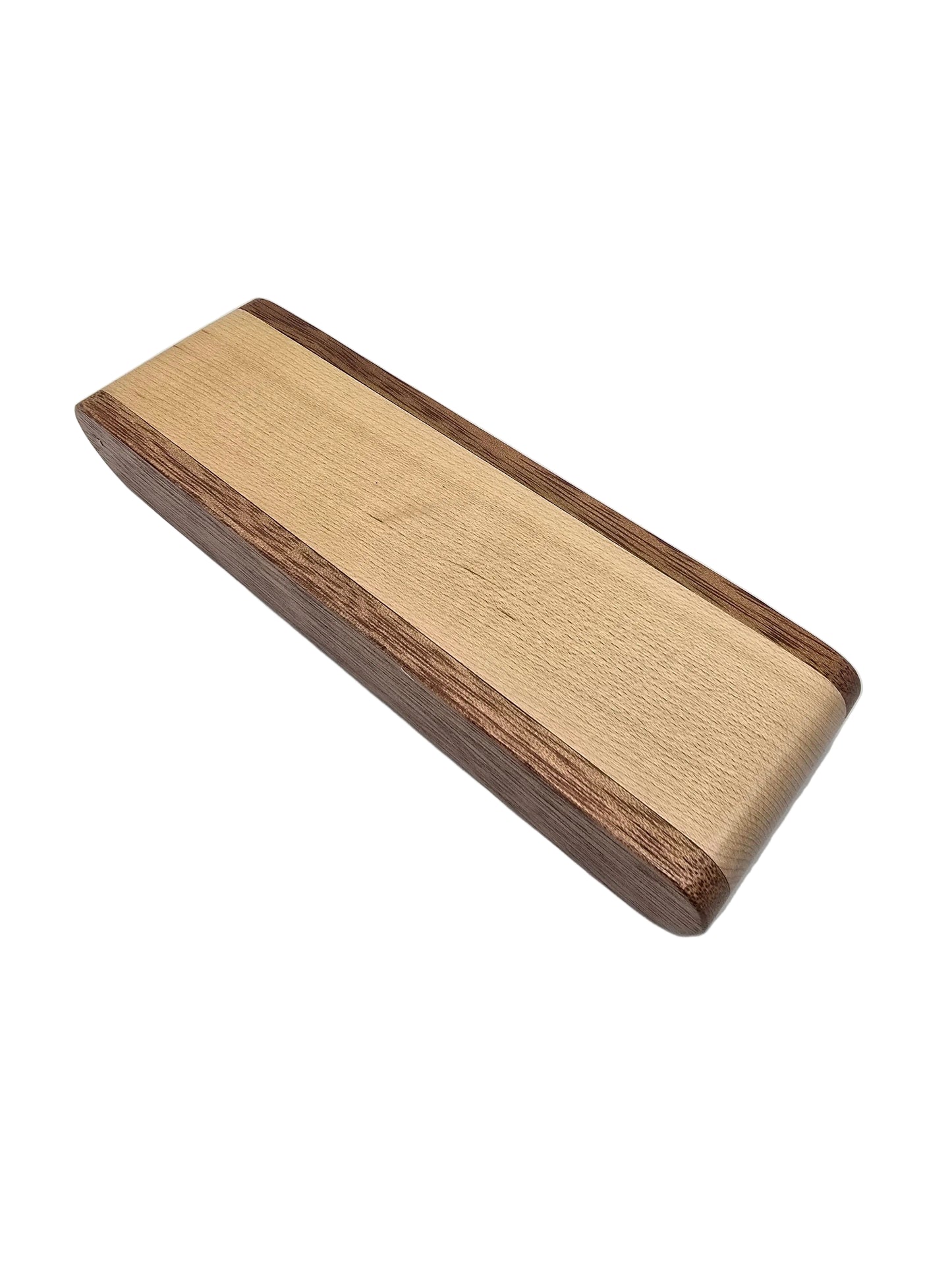 Wooden pen box to replace the standard Card type. Folding desk stand style 