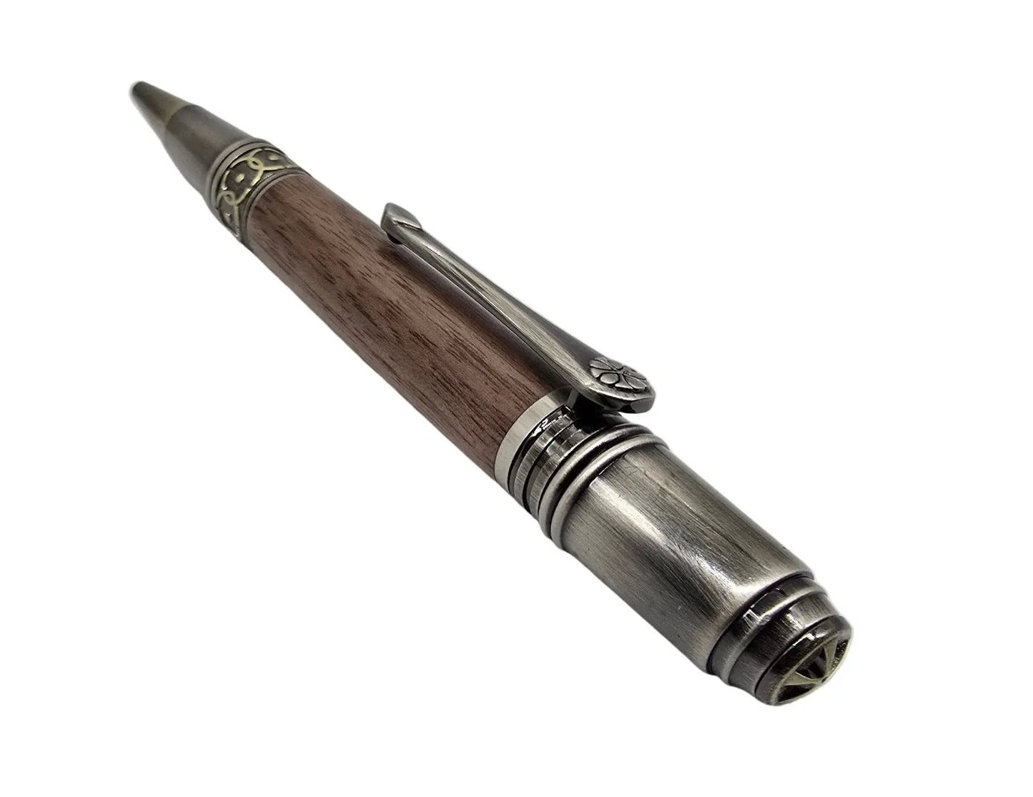 Capel Salem Pwllheli - "Our Welsh Chapel Dream" - Black walnut pen - Gun metal/Bronze 