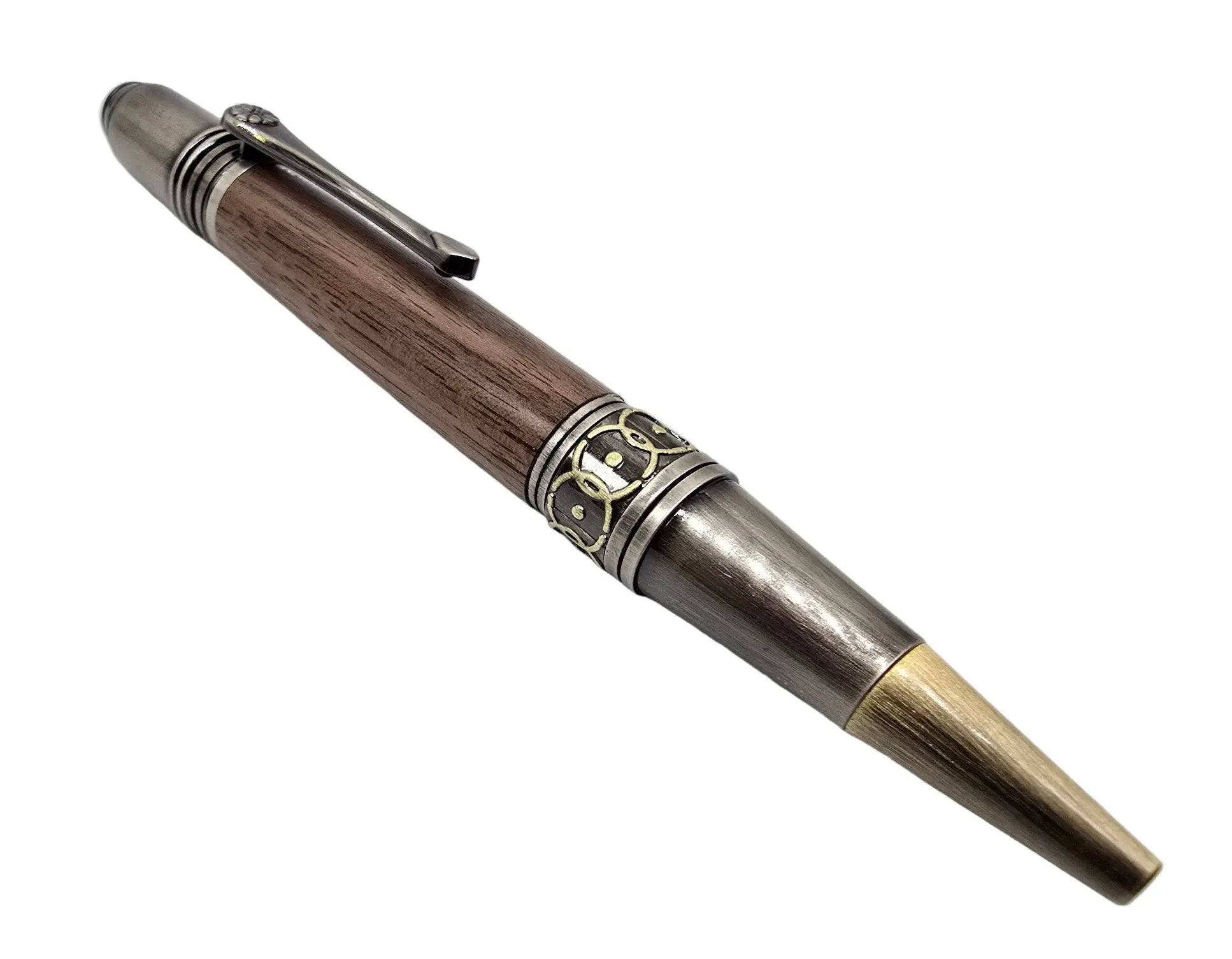 Capel Salem Pwllheli - "Our Welsh Chapel Dream" - Black walnut pen - Gun metal/Bronze 