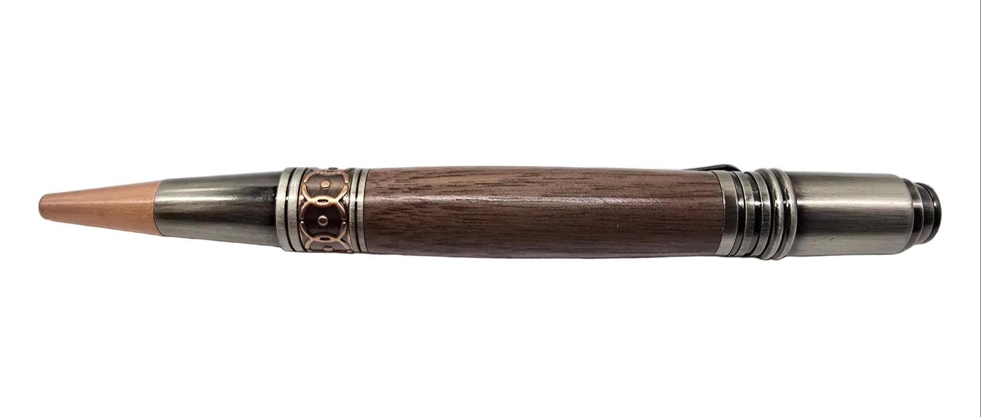 Capel Salem Pwllheli - "Our Welsh Chapel Dream" - Black walnut pen - Gun metal/Rose copper 