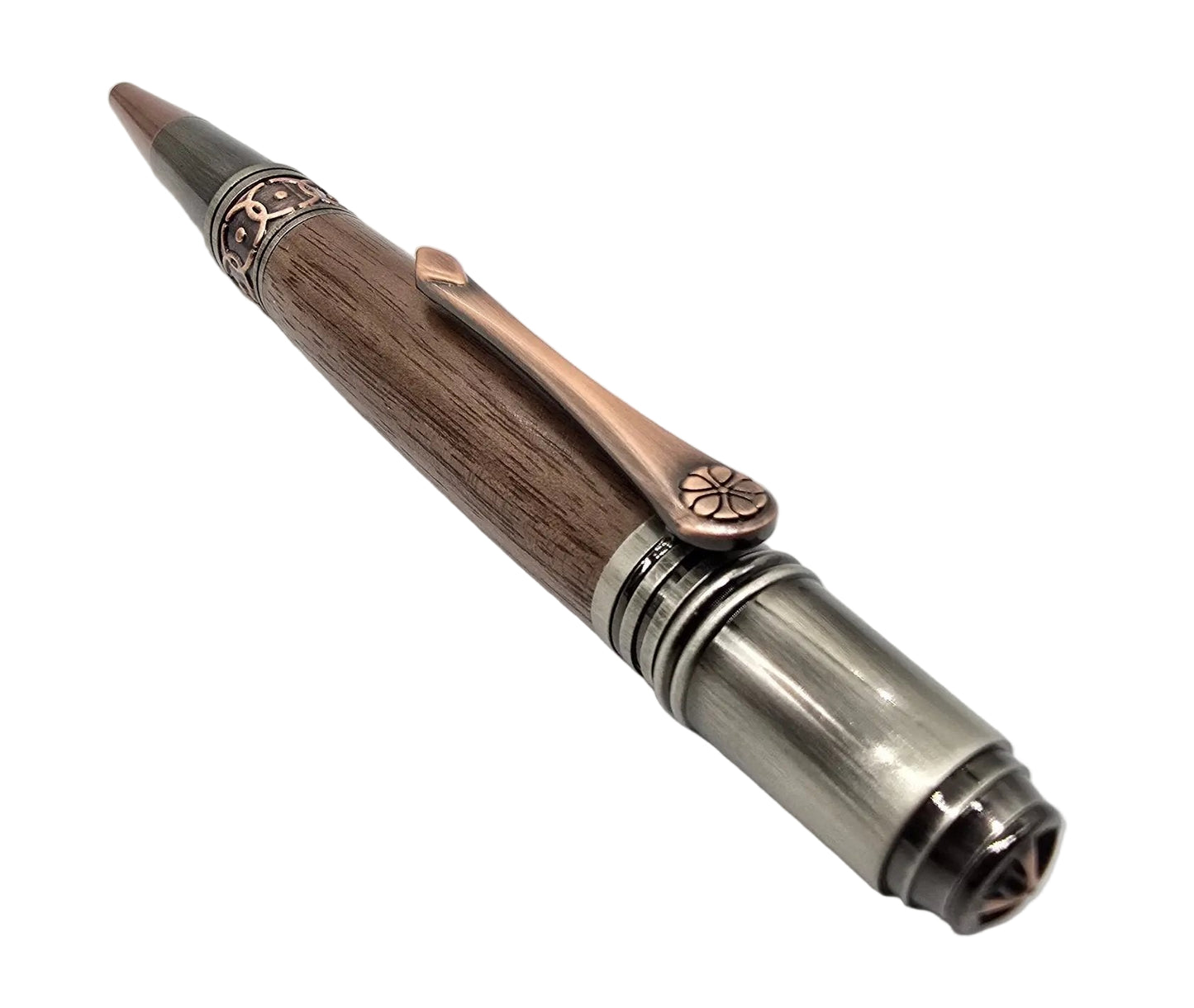 Capel Salem Pwllheli - "Our Welsh Chapel Dream" - Black walnut pen - Gun metal/Rose copper 