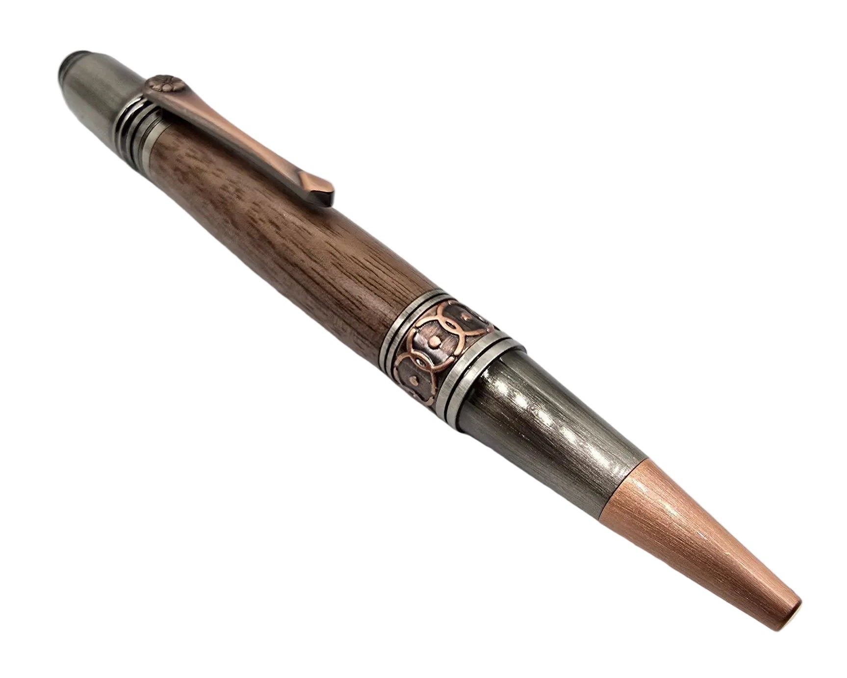 Capel Salem Pwllheli - "Our Welsh Chapel Dream" - Black walnut pen - Gun metal/Rose copper 