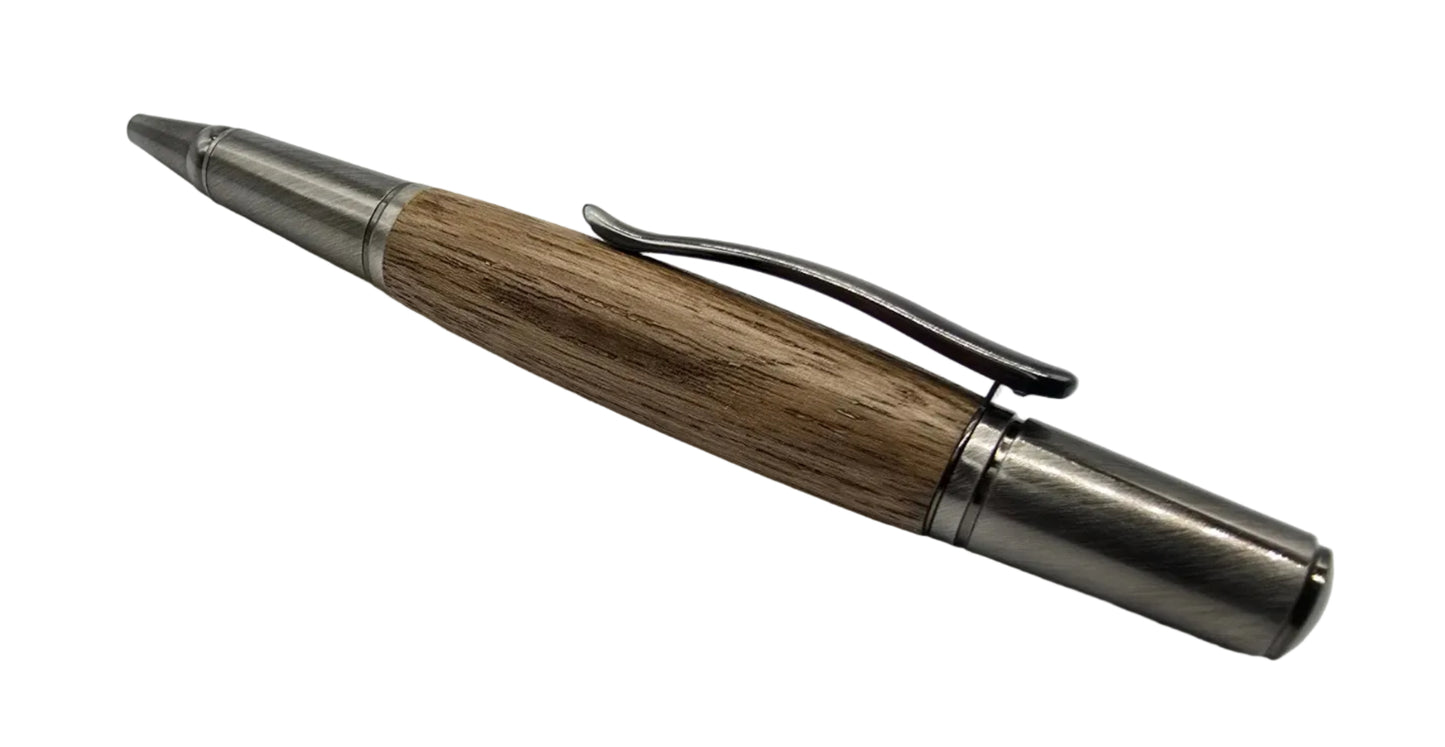 HMS Victory Teak Ballpoint pen - Pewter 