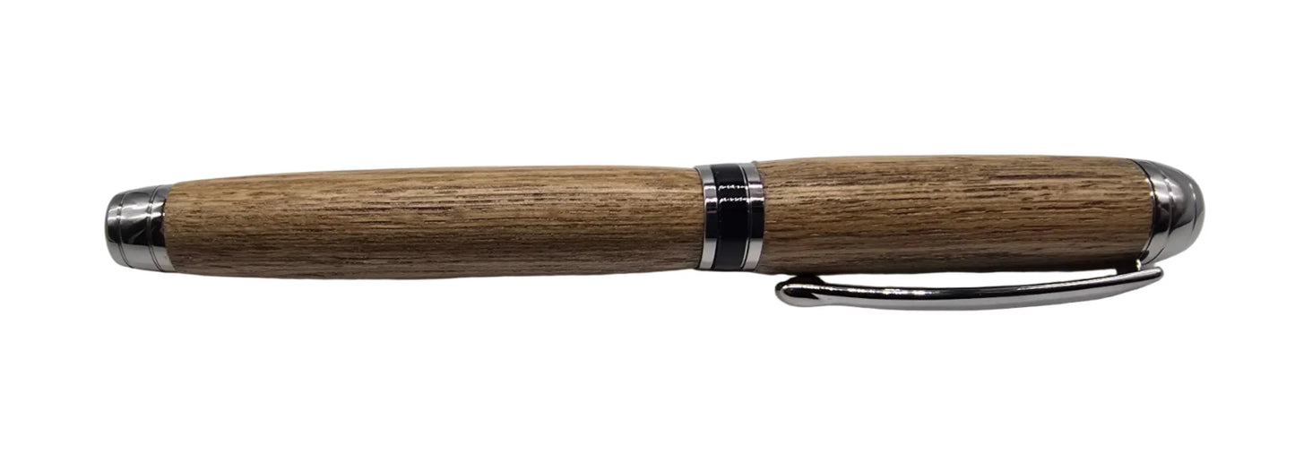 HMS Victory Teak Fountain pen - Black titanium 