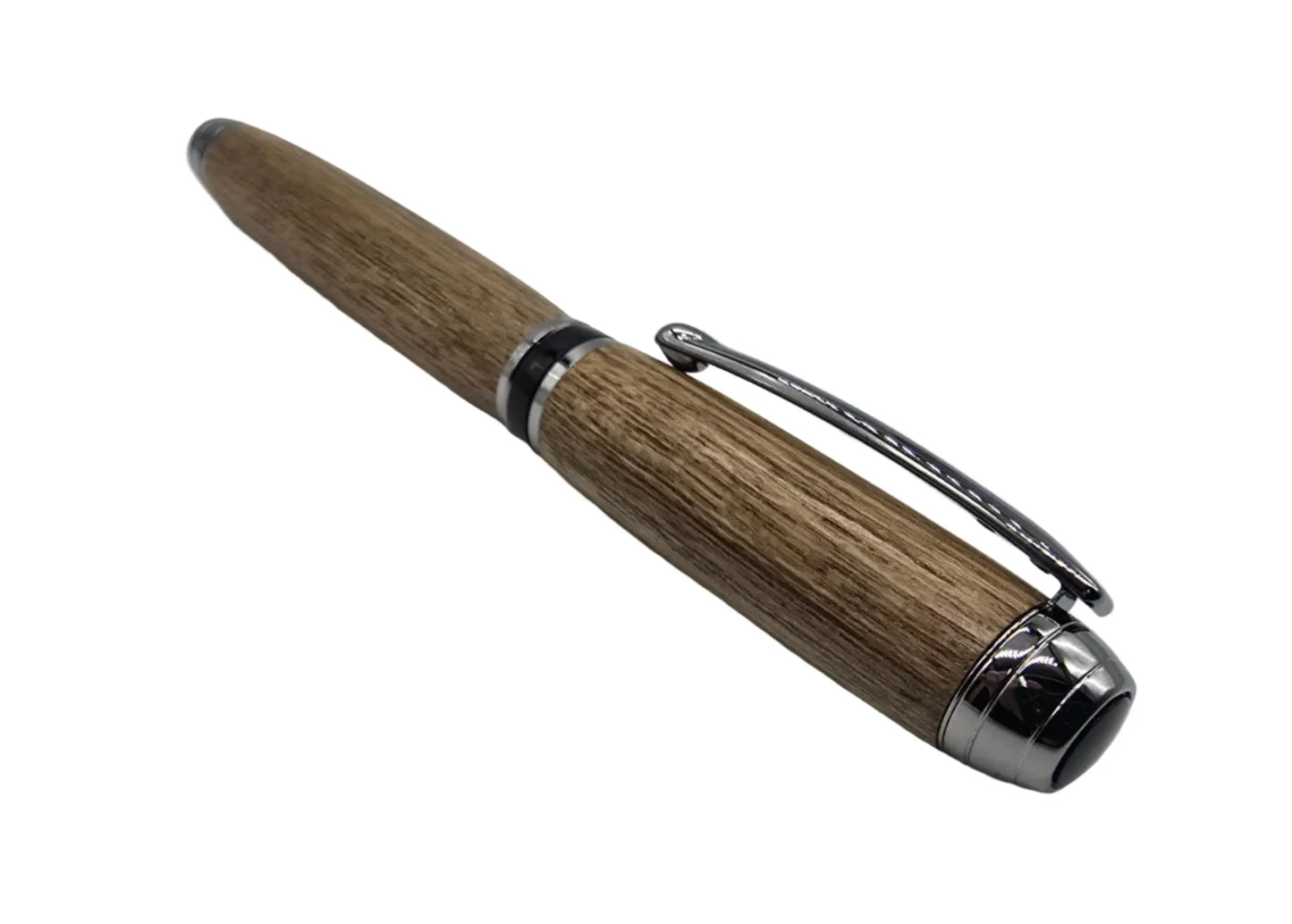 HMS Victory Teak Fountain pen - Black titanium 
