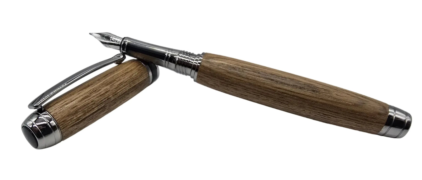 HMS Victory Teak Fountain pen - Black titanium 