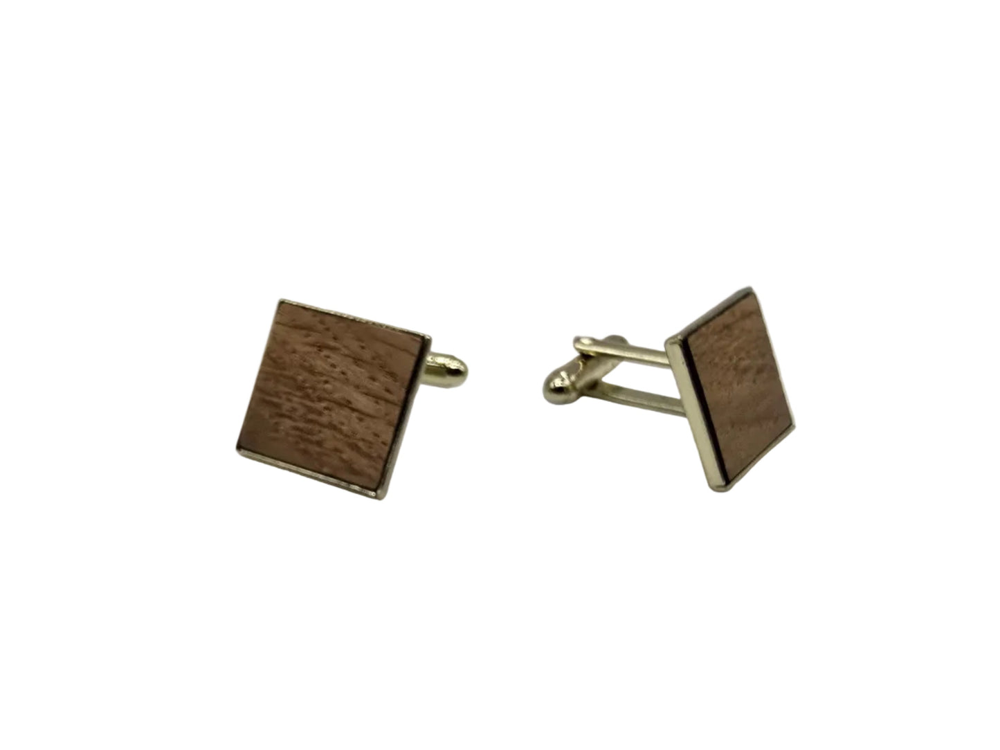 HMS Victory Oak Cufflinks - gold plated 