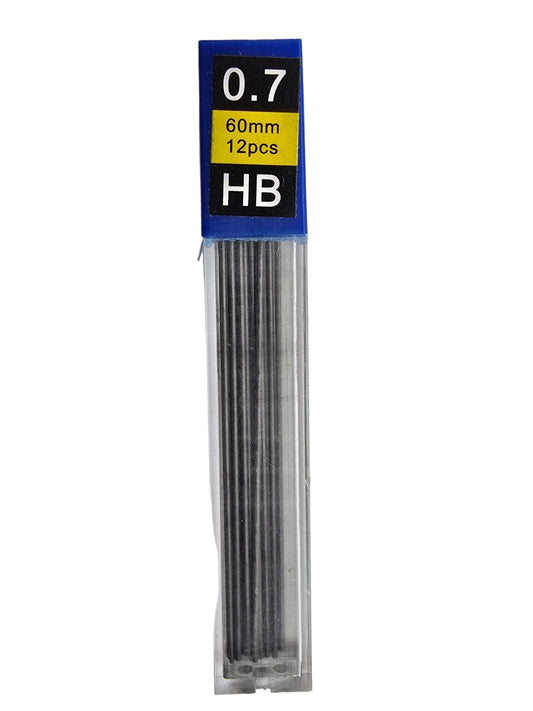Pack of HB pencils with a clear plastic casing on a gray background