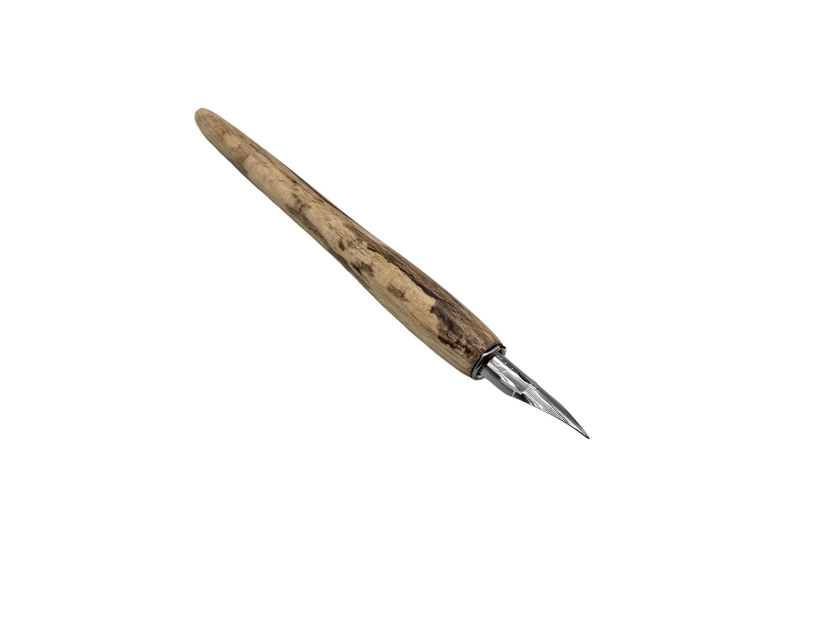 Dip pen in Buckland Abbey Cherry Nikko G nib fitted - DevonPens