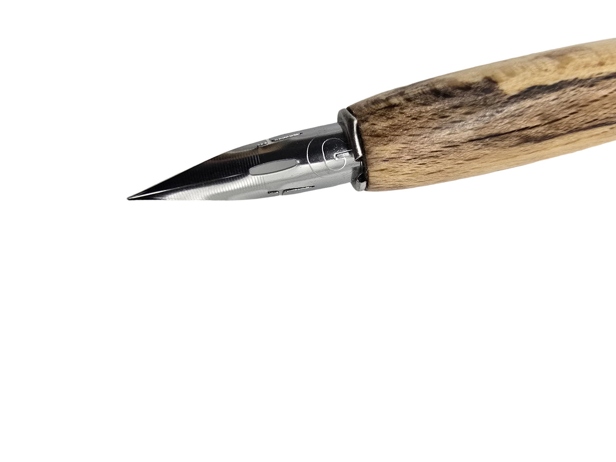 Dip pen in Buckland Abbey Cherry Nikko G nib fitted - DevonPens