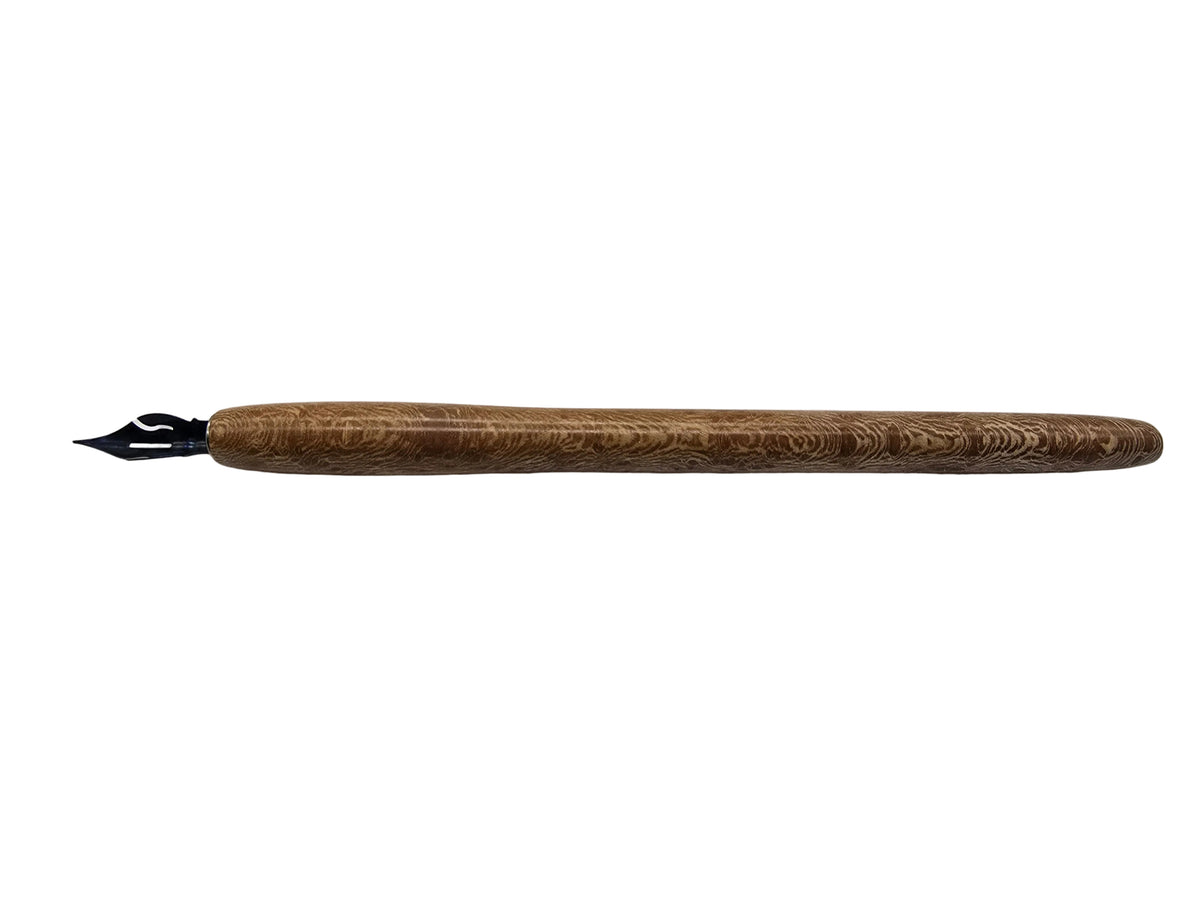 Dip pen in Lacewood from Powderham Castle - DevonPens