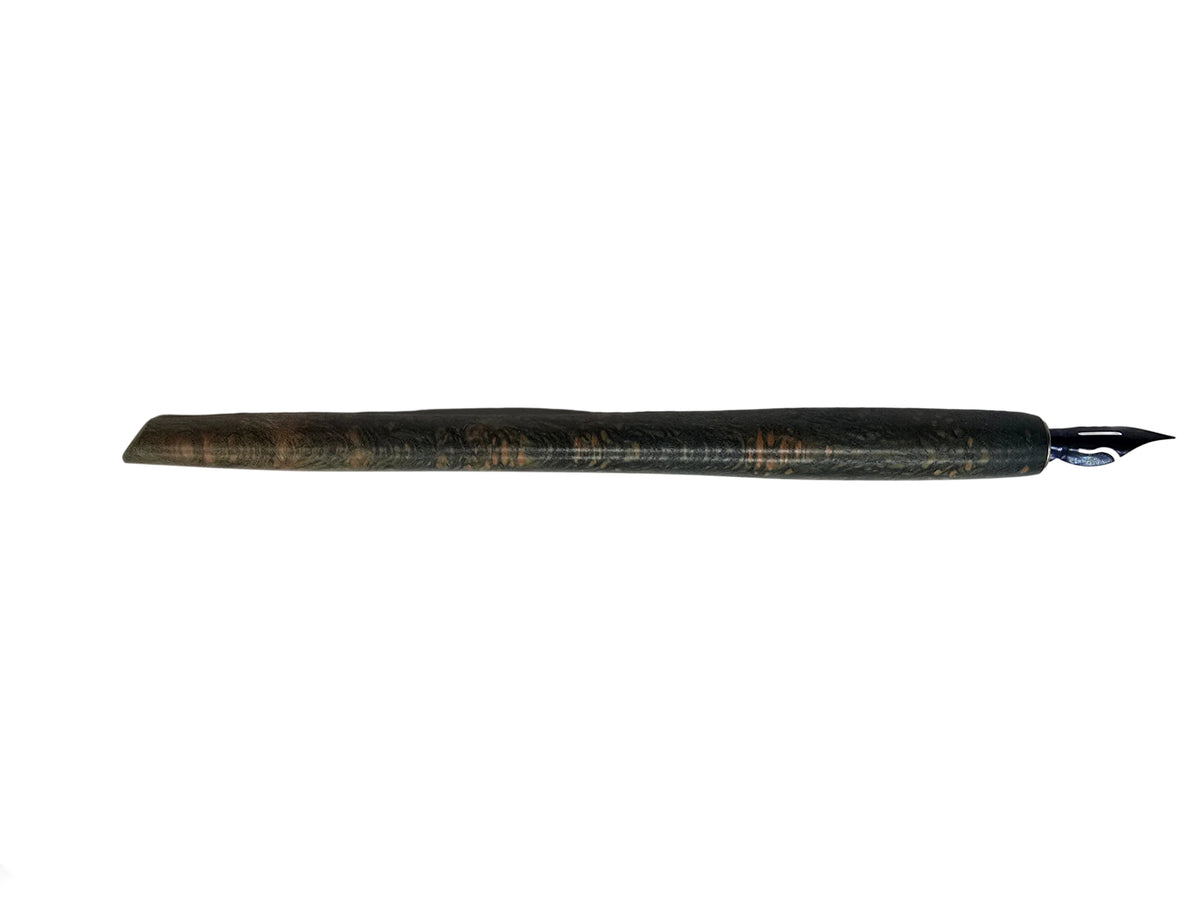 Dip Pen in Dyed Lacewood from Powderham Castle - DevonPens