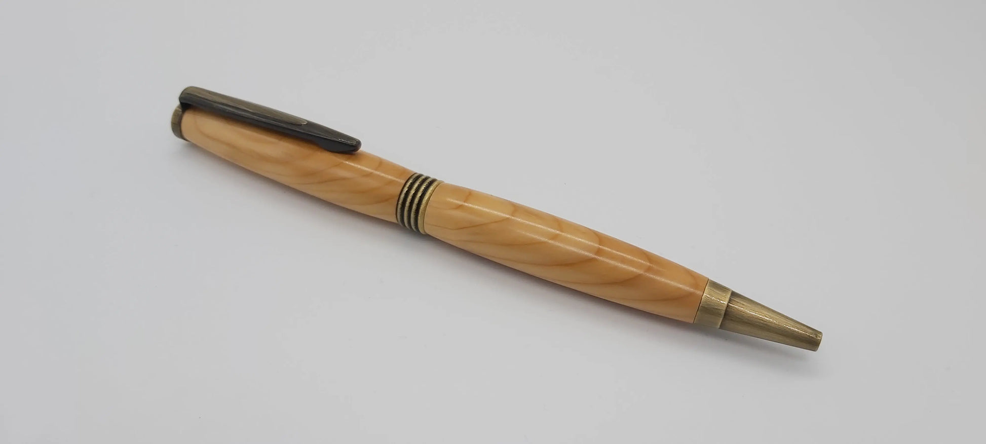 Ballpoint pen in Yew from Thomas Hardy's House Max gate DevonPens