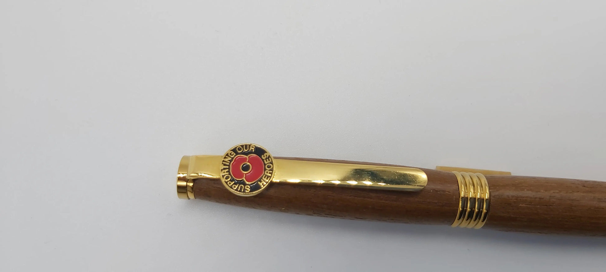 Ballpoint pen in Teak from HMS Britannia, Dartmouth (1869-1905) DevonPens