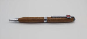 Ballpoint twist pen in Teak from HMS Britannia, Dartmouth (1869-1905) DevonPens