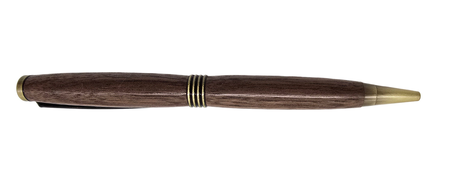 Capel Salem Pwllheli - "Our Welsh Chapel Dream" - Black walnut twist pen - Antique Bronze 